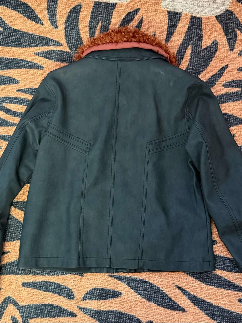 NWOT We the Free Jayce Vegan Leather Jacket with Removable Teddy Collar